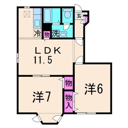 エスペランスⅠの物件間取画像